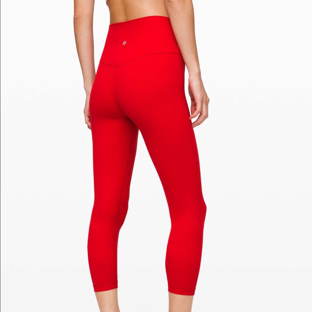 Red Lululemon Align 25”
